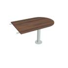FLEX - Stoly přídavné Stůl jednací 120 cm ukončený obloukem - FP 1200 3 ořech