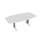 FLEX - Stoly pracovní rovné Stůl jednací sud 200 cm - FJ 200 bílá