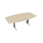 FLEX - Stoly pracovní rovné Stůl jednací sud 200 cm - FJ 200 akát