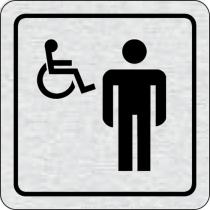 Cedulka na dveře - WC muži invalidé