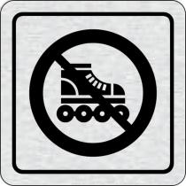 Cedulka na dveře - Zákaz jízdy na kolečkových bruslích