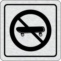 Cedulka na dveře - Zákaz jízdy na skateboardu