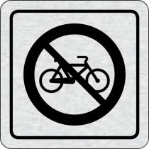 Cedulka na dveře - Zákaz jízdy na kole