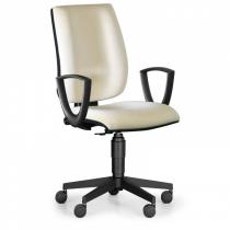 Kancelářská židle FIGO s područkami, permanentní kontakt, béžová