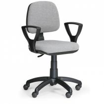 Kancelářská židle MILANO s područkami - šedá