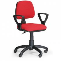 Kancelářská židle MILANO s područkami - červená