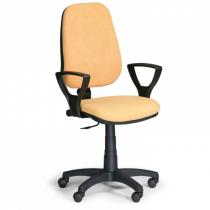 Kancelářská židle COMFORT PK s područkami - žlutá