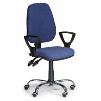 Kancelářská židle COMFORT s područkami - modrá