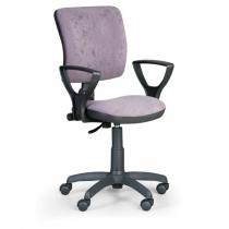 Kancelářská židle MILANO II s područkami - šedá