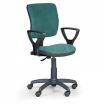 Kancelářská židle MILANO II s područkami - zelená