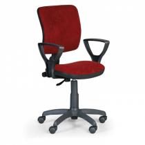 Kancelářská židle MILANO II s područkami - červená