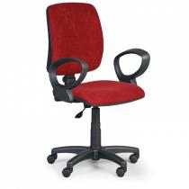 Kancelářská židle TORINO II s područkami - červená