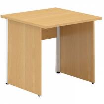 Kancelářský psací stůl CLASSIC A, 800 x 800 mm, dezén ořech