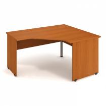 Rohový stůl, dřevěné nohy, hloubka 600/800 mm, levý, třešeň