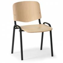 Dřevěná židle ISO, buk, konstrukce černá, nosnost 100 kg