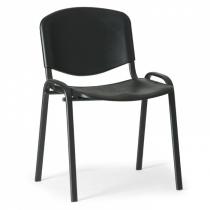 Plastová židle ISO, černá - konstrukce černá
