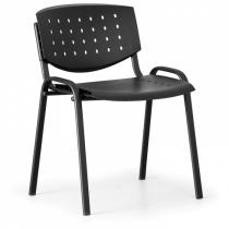 Jednací židle Tony, černá - konstrukce černá