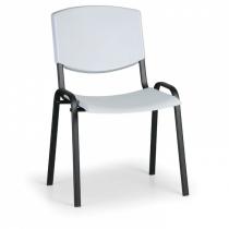 Konferenční židle Smile, šedá - konstrukce černá