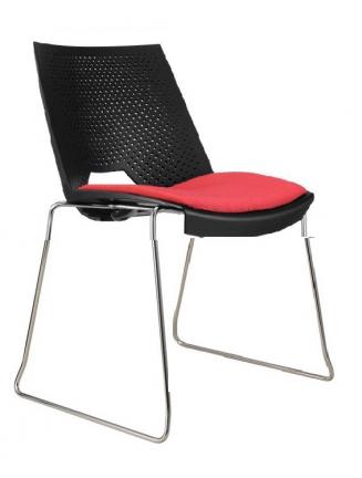 Konferenční židle - přísedící Sedileta - Konferenční židle STRIKE sáně čalouněná