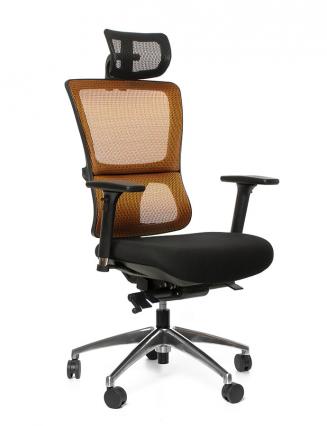 Kancelářské židle Emagra - Kancelářská židle X4 černá E1/G52 4M 18 s podhlavníkem