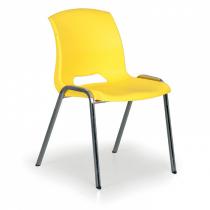 Stohovatelná židle Cleo, žlutá