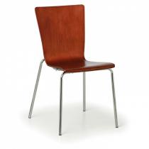 Dřevěná židle CALGARY, ořech - nosnost 110 kg