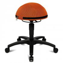 Zdravotní balanční židle HALF BALL s plastovým křížem, oranžová