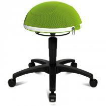 Zdravotní balanční židle HALF BALL s plastovým křížem, zelená