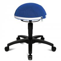 Zdravotní balanční židle HALF BALL s plastovým křížem, modrá
