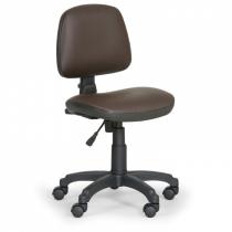 Pracovní židle Milano bez područek - permanentní kontakt, hnědá