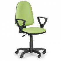 Dílenská pracovní židle Torino s područkami, zelená