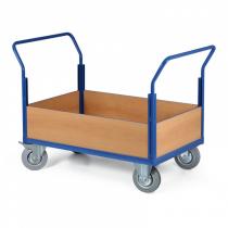 Plošinový vozík - 4 nízké výplně, 1200x800 mm, 500 kg