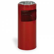 Kovový venkovní popelník 10 litrů, červený