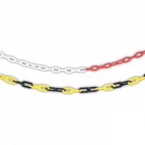 Řetěz plastový, 6 mm, žluto-černý