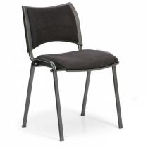 Konferenční židle SMART - černé nohy, bez područek, černá
