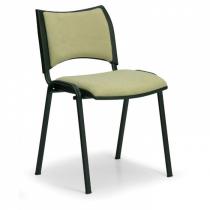 Konferenční židle SMART - černé nohy, bez područek, zelená