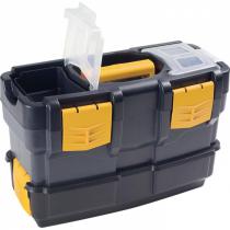 Plastový kufr na nářadí s přídavným boxem 420x220x230 mm