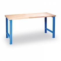 Dílenský stůl s pevným podnožím, 1200 x 685 x 840 mm, modrá