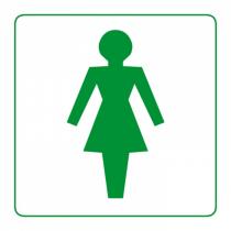 Plastová tabulka na dveře - Ženy