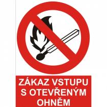 Zákaz vstupu s otevřeným ohněm