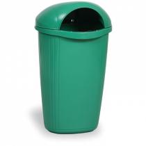 Venkovní odpadkový koš na sloupek DINOVA, světle zelený