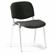 Konferenční židle VIVA - chromované nohy, černá