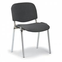 Konferenční židle VIVA - chromované nohy, šedá