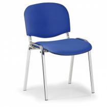 Konferenční židle VIVA - chromované nohy, modrá