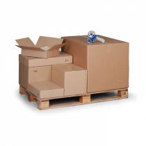Kartonová krabice s klopami, 3VL, 400x150x100 mm
