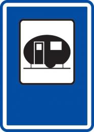 Dopravní značka - Tábořiště pro obytné přívěsy (IJ14b)