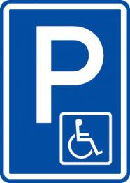 Dopravní značka - Parkoviště pro vozíčkáře (IP12)