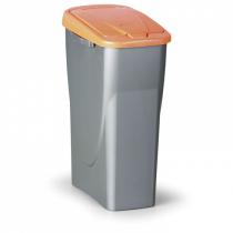 Odpadkový koš (š x h x v): 21,5 x 36 x 51 cm, 25 l, víko: oranžové