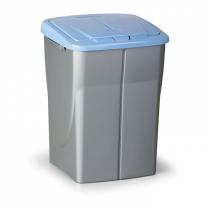 Odpadkový koš (š x h x v): 37 x 36,5 x 51,5 cm, 45 l, víko: modré