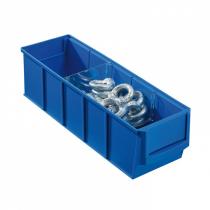 Plastový regálový box ShelfBox, 91 x 300 x 81 mm, modrý